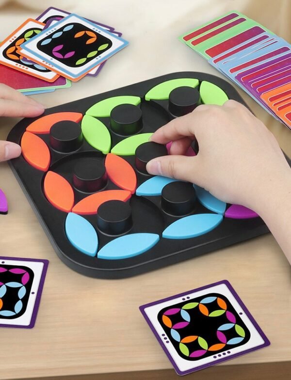 Rotating puzzle board
