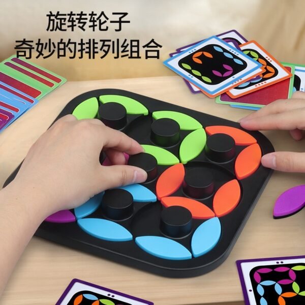 Rotating puzzle board