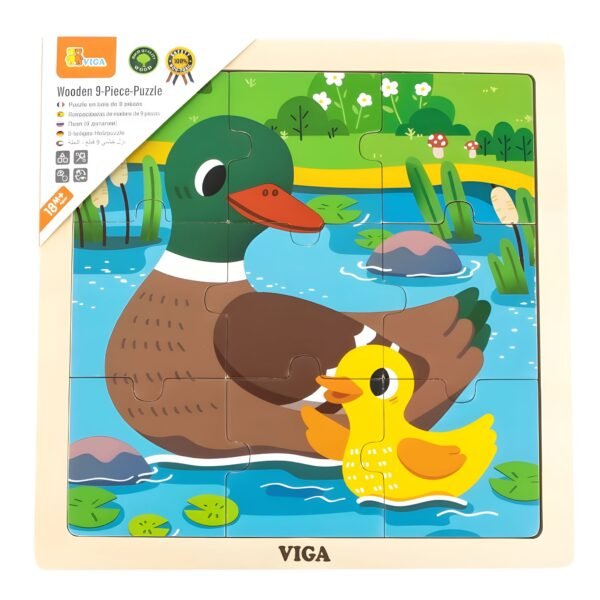 Wooden Puzzle 9 Pieces